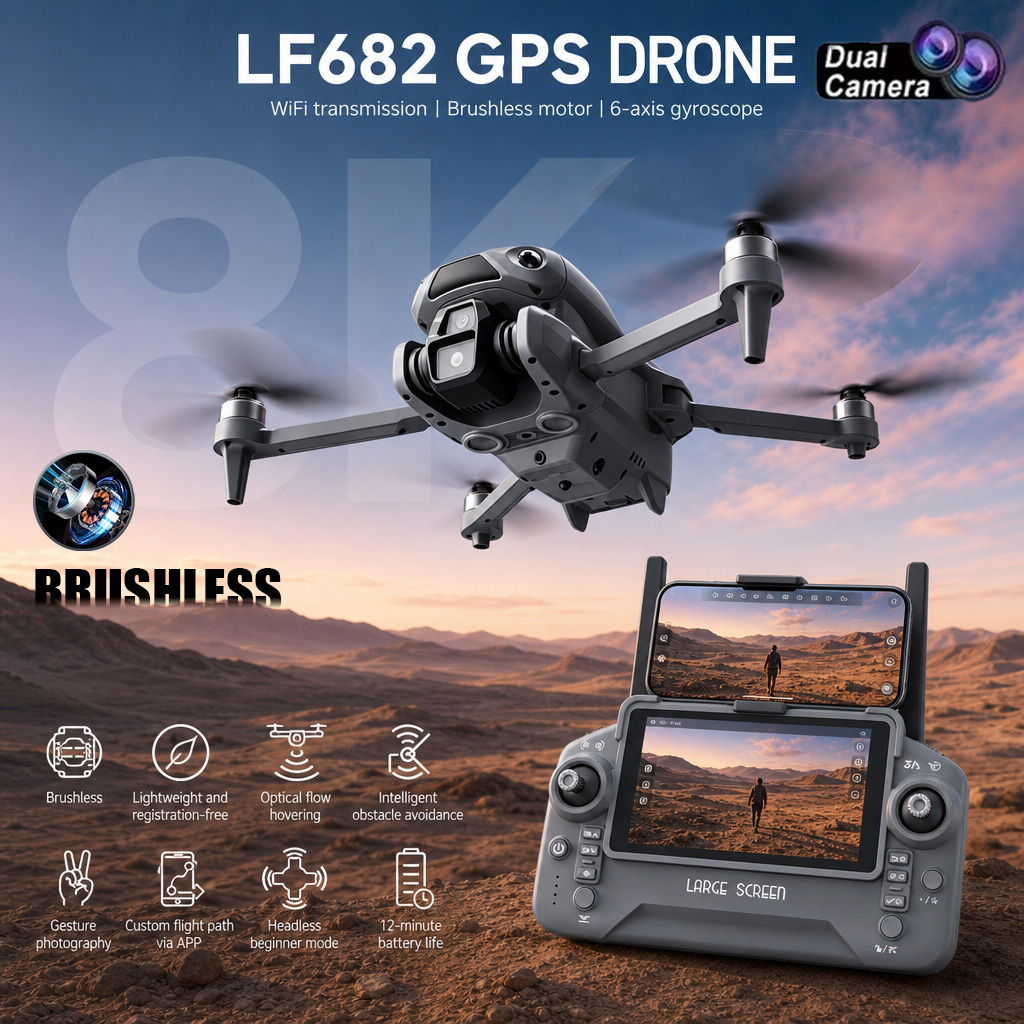 Drone Mapping - طائرة بدون طيار LF682 جديدة بكاميرا